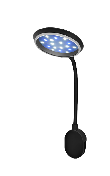 Black (Blue and white light) usb mini 4.8w clip light