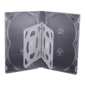 Boîte de rangement pour CD/<span class=keywords><strong>DVD</strong></span> <span class=keywords><strong>en</strong></span> plastique PP de 1,2 mm, avec plateau intérieur rabattable, capacité multi-disques 6-8, transparente, type clamshell, pour l'emballage et le rangement d'albums multimédias - Product Image 1