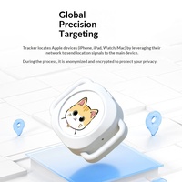 Localisateur intelligent transfrontalier anti-perte pour animaux de compagnie, dispositif de suivi GPS Bluetooth pour chats et chiens, compatible iOS, matériau ABS, modèle Y14