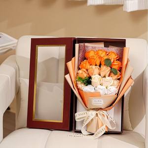 Cadeau pour la fête des mères, <span class=keywords><strong>anniversaire</strong></span>, Saint-Valentin, cadeau créatif, bouquet de 18 roses en savon, boîte cadeau, bouquet de savon en gros - Product Image 5