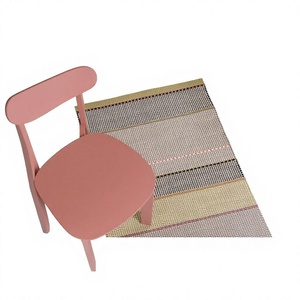 Striped Cotton Modern Rectangle Flat <b>Weave</b> Non Slip Rubber Backing Waterproof Eco-Friendly Reversible Living Room Home Decor - Product Image 1