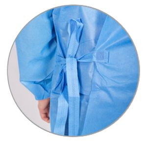 Camice Chirurgico Sterile Monouso per Medici Ospedalieri, 45 g/m² SMS Non Tessuto Rinforzato, Livello AAMI 4 - Product Image 4