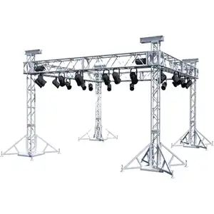 舞台屋架系统/铝桁架/层桁架出售设备八个桁架和扬声器支架