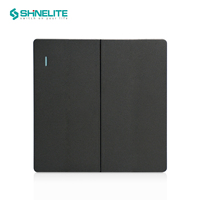 Interrupteurs électriques Shinelite, nouveau design, interrupteurs lumineux 3 gang 4 gang, interrupteurs muraux avec CE CB GCC ROHS