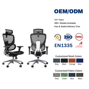 Silla Ergonómica Ejecutiva Moderna con Respaldo Alto y Giratoria, con Reposacabezas Ajustable y Certificación BIFMA - Product Image 1