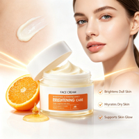 Crème Visage Hydratante Éclaircissante Anti-Âge et Anti-Rides pour Peaux Sèches, Réparatrice Après-Soleil, Apaisante Rougeurs, Correctrice, à la Vitamine C et à l'Argousier