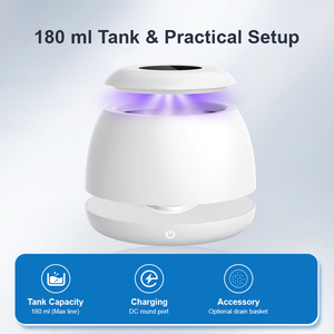 Smile Find Pulitore ad ultrasuoni per apparecchi ortodontici con certificazione CE, doppia modalità di pulizia, luce UV, timer digitale e controllo touch - Product Image 6