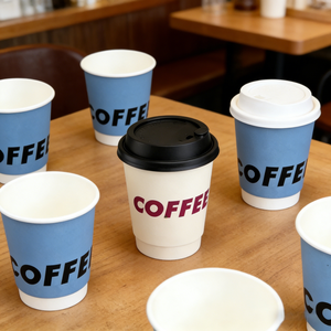 Vasos <span class=keywords><strong>de</strong></span> Papel Desechables <span class=keywords><strong>para</strong></span> Bebidas, Té con Leche, Café Caliente o Helado, con Tapa y Logotipo Personalizado al por Mayor - Product Image 2