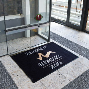 <span class=keywords><strong>Tappeto</strong></span> Moderno Nero Personalizzabile con Logo <span class=keywords><strong>per</strong></span> <span class=keywords><strong>Ingresso</strong></span>, Impermeabile, <span class=keywords><strong>per</strong></span> Casa o Hotel, con Tecniche Loop & Cut Pile - Product Image 3