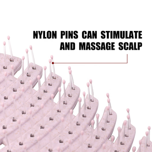 Nouveau design matériau dégradable paille de blé Salon de coiffure outils de coiffure <span class=keywords><strong>cheveux</strong></span> cuir chevelu bouclé démêlante brosses à <span class=keywords><strong>cheveux</strong></span> - Product Image 3