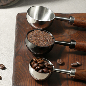 Argento Vintage in acciaio inox lungo cucchiaio di caffè in polvere di metallo e fagioli cucchiaio di misurazione del tè strumenti per il caffè macinato - Product Image 3