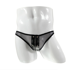Sfilata di biancheria intima da <span class=keywords><strong>uomo</strong></span> biancheria intima Sexy perizoma in <span class=keywords><strong>pelle</strong></span> con stringhe da <span class=keywords><strong>uomo</strong></span> - Product Image 2