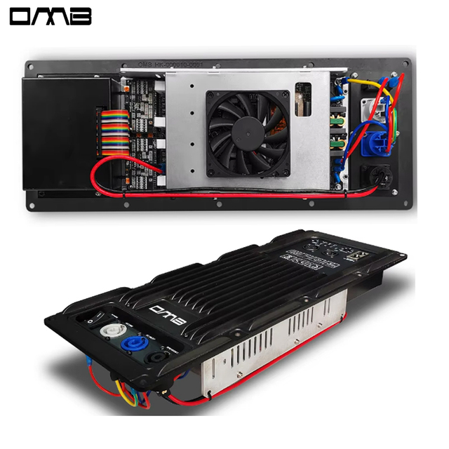 PFA2K4+CQ390 Green Audio, PFC, SRM, Class D 3 Channel Active Amplifier Module 1500 Watts DSP Subwoofer Module Plate Amplifier