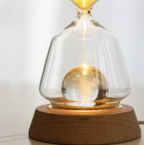 Tridimensional de quince minutos de cristal luz nocturna Animal reloj de arena temporizador para adorno del hogar horas luminosas tiempo regalo del hogar - Product Image 5