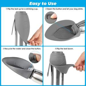 <span class=keywords><strong>ELSPET</strong></span> Bouteilles d'eau isolées en acier inoxydable de 27oz, distributeur d'eau étanche pour chiots, pour la marche, le voyage et les chiens. - Product Image 3