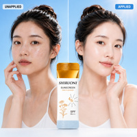 Crème solaire mate en sachet individuel personnalisable OEM/ODM, protection SPF46 PA+++ UVA UVB, format voyage, emballage indépendant, lotion solaire