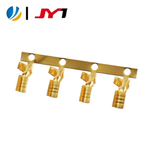 Latão apertado Crimpagem Duplo Em forma de U Fio Fivela Conector AWG16-20 Bare Copper Crimping Terminal - Product Image 1