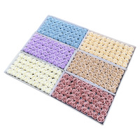 Coffret Cadeau Fleur de Savon Rose à Trois Niveaux pour la Fête des Enseignants, Bouquet de Fleurs Artificielles Standardisées de Chine