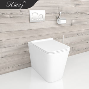 Eloganted Toilette blanche matte montée sur le sol - Product Image 1