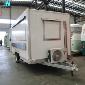 NUEVO BORN Custom Bakery <span class=keywords><strong>Boba</strong></span> Tea Trailer Outdoor Mobile Kitchen Vending Food Trailer Hot Dog Concesión Fiberglass Food Truck - Product Image 3