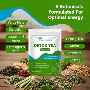 Thé détoxifiant hautement efficace de 28 jours, thé détoxifiant biologique à la citronnelle et à la marrue, nettoie efficacement le corps et le côlon - Product Image 3