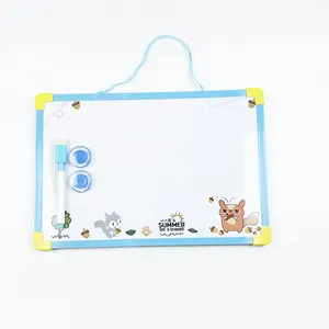 Portable mémo impression magnétique tableau blanc école Double face tableau blanc effaçable à sec petits enfants tableau blanc