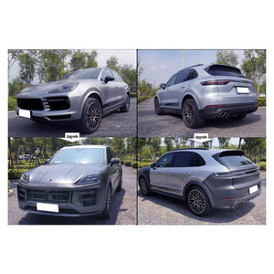 Facelift pour Porsche <span class=keywords><strong>Cayenne</strong></span> 9Y0.1 2018-2023 À 9Y0.2 2024 kit carrosserie Version coupe Turbo assemblage de barre avant - Product Image 2