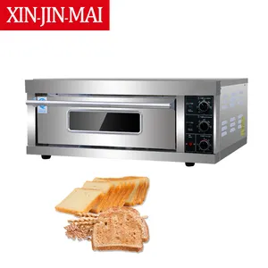 Chinese commercial pizza electric deck oven baking equipment single bakery 1 deck 1 tray oven