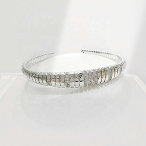 Custom plata 925 sterling <b>Silver</b> ladies diy engrave <b>bracelet</b> fashion luxury simple 14k gold plated chunky fine <b>bangle</b> <b>bracelets</b> - Product Image 5