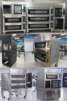 Prix usine équipement de boulangerie pizza pain four de cuisson/commercial 3 ponts 6 plateaux électrique gâteau pizza pont four à vendre