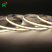 Tira de luces led COB Flexible, 480LEDs/M, 12V, 24Vdc, 2700-6500K, Ángulo de haz de alta densidad, 180 grados CRI>90, rojo, verde, azul