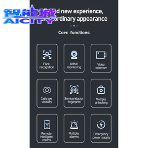 Serrure de porte intelligente Tuya à reconnaissance faciale 3D, contrôle à distance, sans clé, sécurité numérique, alarme anti-effraction pour la maison, installation facile - Product Image 3