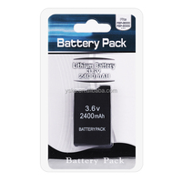 Paket Baterai Li-Ion Isi Ulang untuk Konsol PSP1000 dan PSP3000 - Suku Cadang Perbaikan 1800mAh/3600mAh 3.7V Kemasan Khusus