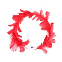 Serre-tête LED lumineux à plumes de poulet, thème forêt, accessoire capillaire pour enfants, idéal pour la nuit et les spectacles, pour le marché transfrontalier