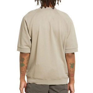 T-shirt décontracté ample de créateur streetwear, 100 % coton, col rond, lourd, vierge, pour hommes, fabriqué par un fabricant de t-shirts - Product Image 3