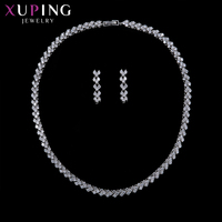 YSset-273 Bijoux Xuping Ensemble deux pièces haute couture avec boucles d'oreilles et collier en diamant Bijoux de charme