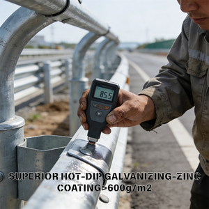 Barandilla Metálica de Seguridad para Carreteras en Forma de W, Galvanizada por Inmersión en Caliente, de Alta Resistencia y con Certificación H1W2 para Seguridad Vial - Product Image 2