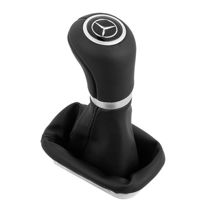 Mercedes-Benz Leather Gear <b>Shift</b> <b>Knob</b> Black Ergonomic Design For Mercedes-Benz Vehicles - Product Image 2