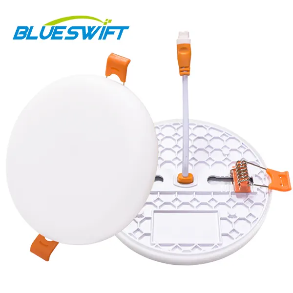 Cutout Hole Size Adjustable Frameless Round Square Ceiling Downlight Recessed 6w 18w Led Panel Light