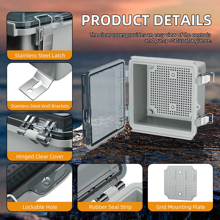 6 Scatole Di Giunzione Impermeabili IP68 - Connettori Elettrici Esterni 3 Poli - Foto 9