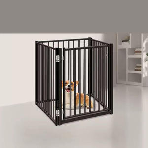 <span class=keywords><strong>Barrière</strong></span> pliable <span class=keywords><strong>pour</strong></span> animaux de compagnie en fil métallique, revêtement poudré, <span class=keywords><strong>pour</strong></span> chiens de petite et moyenne taille, <span class=keywords><strong>pour</strong></span> l'entraînement - Product Image 3