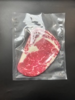 Vacumeerzakken voor voedsel, één zijde transparant, één zijde geëmbossed, plastic vacuümzakken voor diepvriesproducten, vlees, zeevruchten