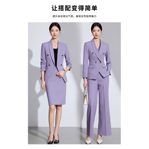 Women's Suit Set Black Three Quarter Sleeve Formal Anti-Wrinkle Spring Wear - Product Image 4