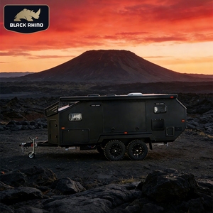 Nouvelle <span class=keywords><strong>caravane</strong></span> tout-terrain personnalisée <span class=keywords><strong>avec</strong></span> <span class=keywords><strong>lit</strong></span> queen et <span class=keywords><strong>lit</strong></span> <span class=keywords><strong>superposé</strong></span> et fenêtres de camping-car, <span class=keywords><strong>caravane</strong></span> de voyage légère pour 4 personnes - Product Image 1