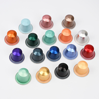 Capsules et Dosettes de Café en Aluminium Jetables Personnalisées de Petite Taille, Forme Espresso, Vides, avec Couvercles Thermoscellables