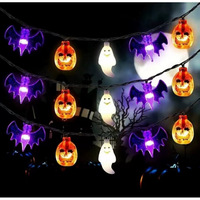 Lampes citrouille d'Halloween, projecteur paysager, lumières LED d'Halloween pour la décoration de l'appartement, du salon et des fêtes d'Halloween