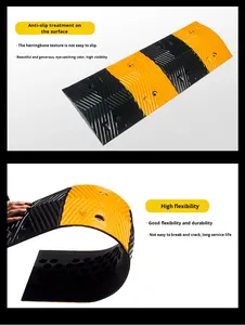 टिकाऊ चिंतनशील रबर गति हम्प, सड़क सुरक्षा उत्पाद रबर गति बम्प, उच्च शक्ति रबर गति बंप - Product Image 5