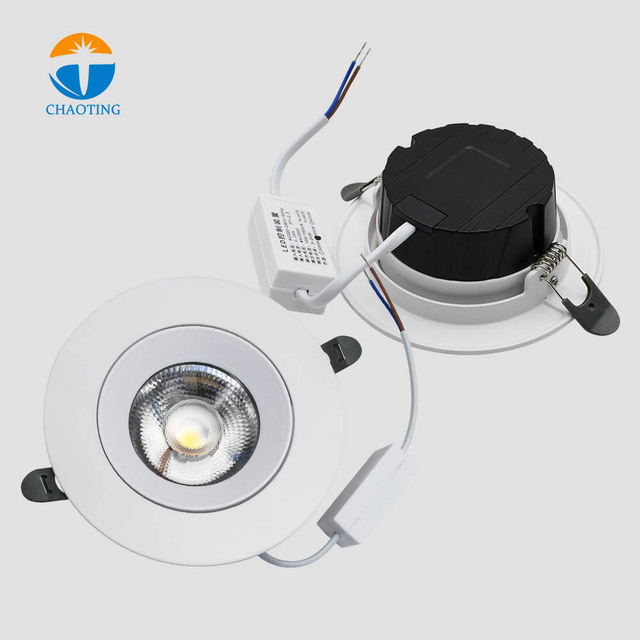 Modern Commercial Aluminum Spot Light Embedded Ceiling Lamps Black/White 7W-30W 3000K-4000K-6000K 90 CRI Downlight Spotlight