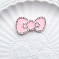 Harsen Kawaii Kleurrijke Vlinderdas Strikje Platte Achterkant Strass Figuur Scrapbook DIY Decoratie Huisaccessoires Knutselwerk