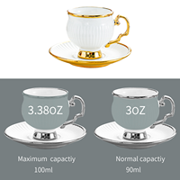 Vente en gros usine : Ensemble de tasses à expresso, mini tasses à latte et tasses à thé en céramique, design simple et raffiné, avec soucoupe, cuillère et support